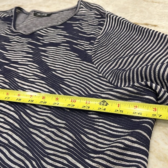 Nic+Zoe‎ | Blue & Grey Textured Zebra Sweater | Plus Size (Est. 3X) - Picture 11 of 12